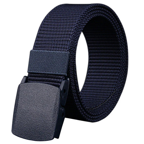 Men's Belt Casual Lightweight Breathable Tactical Outdoor Automatic Buckle Military Training Security Check Male's Canvas Belts