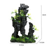 Fish Tank Plant Rockery Multi-style Aquarium Decoration,Resin Artificial Building Cave Aquarium Landscaping Ornament Decor