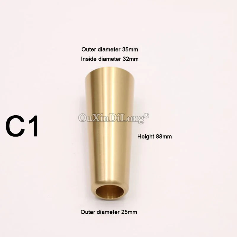 4PCS Pure Brass Covers Chair Cups Cabinet Covers Sofa Brass Tip Cap Furniture Tube Leg Protector Metal Legs Base GF48