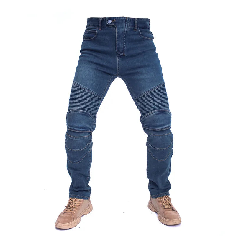 UGB06 Motorcycle Jeans Pantalones Motocicleta Hombre Featherbed Jeans Standard Version Moto Ride Trousers Pant Summer Riding