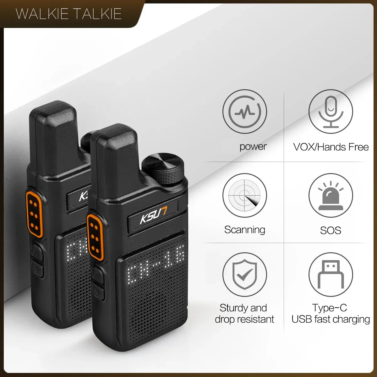 Walkie Talkie Portable Mini Communication Radio Profesional PMR 446  Talkie Walkies Two Way Radio Transceiver KSUN M6 Quality