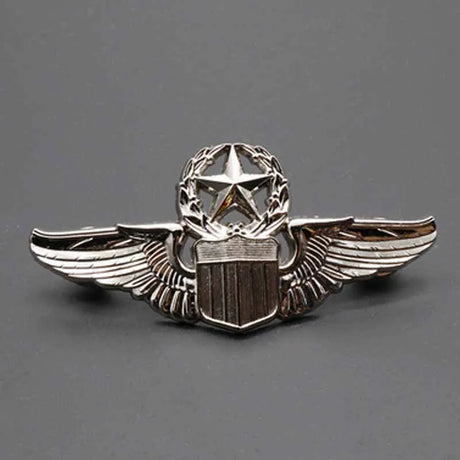 Classic Men Brooches Vintage WWII USAF Wings Military Command Pilot Metal Wings Metal Badge Pin Army Fans Nostalgic souvenirs