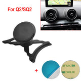 For Audi A3 S3 RS3 8V 8P Car Phone Bracket Q2 SQ2 Air Vent Mount Car Magnet Holder 360 Rotatable Support Mobile GPS Accessories