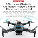 L900 Pro SE MAX GPS Drone 4K Professional Dual HD Camera 5G FPV 360° Obstacle Avoidance Brushless Motor Rc Quadcopter Drones Toy