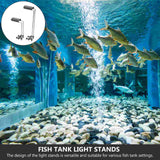 2 Pcs Aquatic Lamp Bracket Plastic Water Grass Fish Tank Stand Holder Aquarium Light Accessories for Equipment