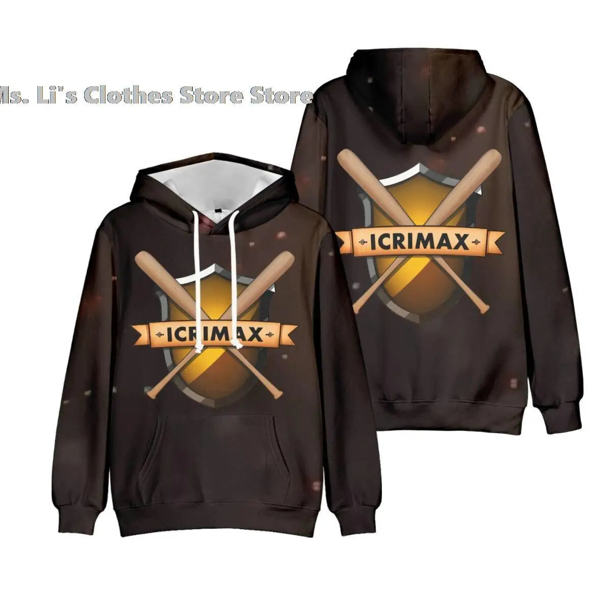 Icrimax Merch Hoodie Sweatshirts Unisex Pullover Hip Hop Streetwear Teenage Hoodies Hot Sale Kids Clothes 2022 Outwear