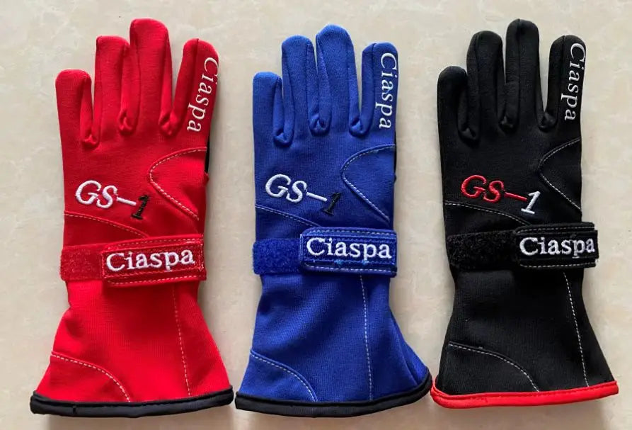 New arrivel children gloves  skiing  and car racing gloves full size S M L  red blue black 3 color