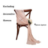 6PCS RUST Chiffon Chair Sashes 30 x 270cm Wedding Aisle Decoration for Weddings Christmas Baby Shower Birthday Party Decorations