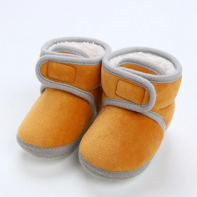 Winter Sweet Newborn Baby Girls Princess Winter Boots First Walkers Soft Soled Infant Toddler Kids Girl Footwear Shoes Booties