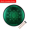 Steel Tongue Drum 8 Inch / 6 Inch 11 Notes Handpan Drum Drumstick Mallet Finger Percussion Tongue Tambourine for Meditation Yoga