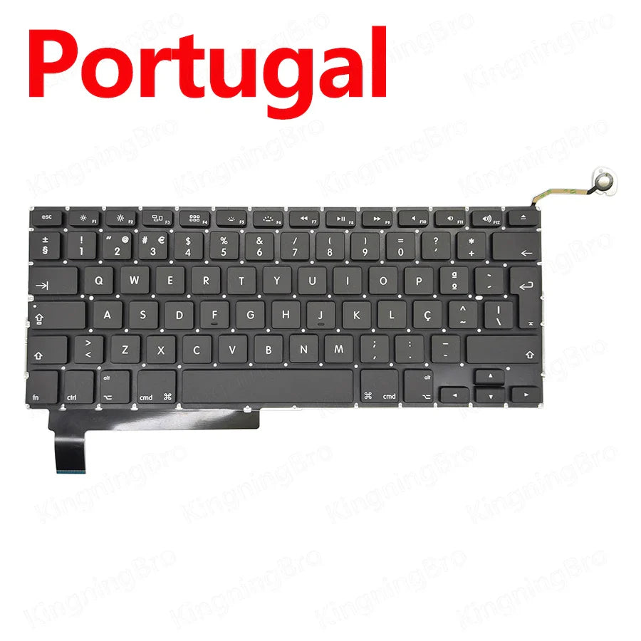 New A1286 Keyboard For MacBook Pro 15" A1286 Replacement Keyboard US UK ES FR RU DE HU KR PT DK NO 2009 2010 2011 2012