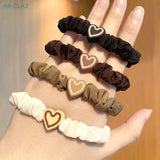 1PC New Korean Style Love Hair Ties Cute Big Ear Rabbit Head Rope Women High Elastic Hair Accessories Girl Daily Decoration