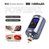 Powerful Wireless Tattoo Pen Set Rocket Mini Rotary Tattoo Machine Kit RCA Jack With Mini LED Tattoo Power Supply Rechargeable