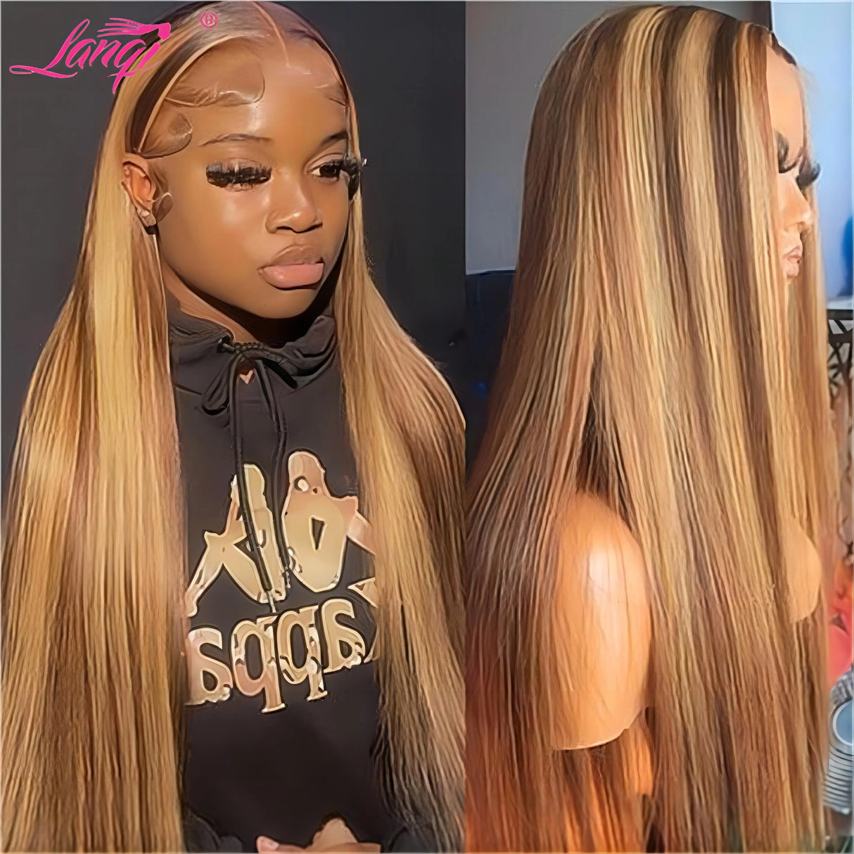 Highlight Glueless Wig Human Hair Ready To Wear 13x4 Straight Lace Frontal Wig Human Hair Transparent Lace Front Wigs For Women