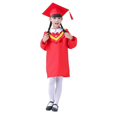 Bazzery Children's performance clothing Academic dress gown Unisex Kindergarten Dr. cloth graduated Bachelor suits Dr. cap