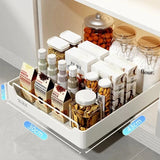 Pull-out Kitchen Organizer Rack Slide Cabinets Storage Free of Installation Tableware Dish Rack Kitchen Accessories