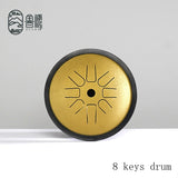 Multicolor 6inch 8 Tones High Treble Notes Partner Mini Drums Steel Tongue Drum C/D Key Professional Treble Supplement Drums