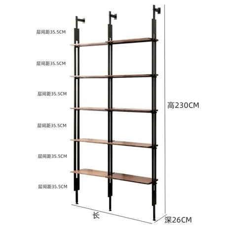 Modern Design Bookcase Accessories Indoor Creative Bedroom Magazine Rack Organizer Organizer Scrivania Industrial Furniture