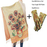 Van Gogh's Oil Painting Cashmere Scarf Women Winter Coffee House Print Wool Shawls and Wraps Ladies Cape Blanket Scarves New