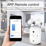 Tuya Curtain Motor For Roman T U Track WIFI Tuya Automatic Open Smart Electric Curtain Robot APP Voice Control Alexa Google Home