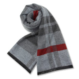 New Luxury Cashmere Wool Men Scarves,Warm Winter Man Scarf Charcoal Grey Wool Scarves Comfort Dual Color Fashion Casual Wear