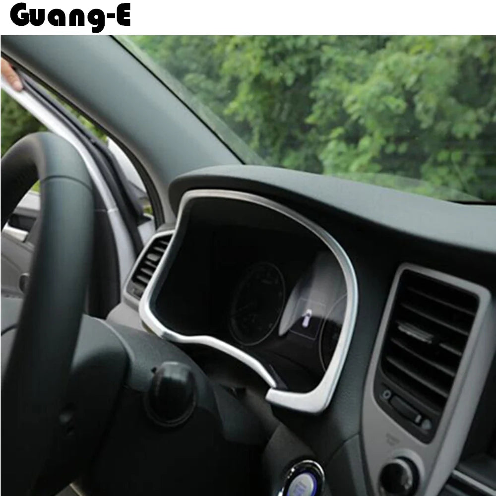 Car Garnish Detector Trim ABS Dashboard Meter Instrument Panel Gauge Frame Sticker 1PCs For Hyundai Tucson 2015 2016 2017 2018