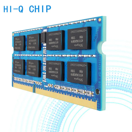 High Quality Tecmiyo Laptop Memory Ram 16GB ( 2X 8GB ) DDR3 1600MHz PC3-12800S 2RX8 SODIMM 1.5V Non-ECC Notebook  Memoria - Blue