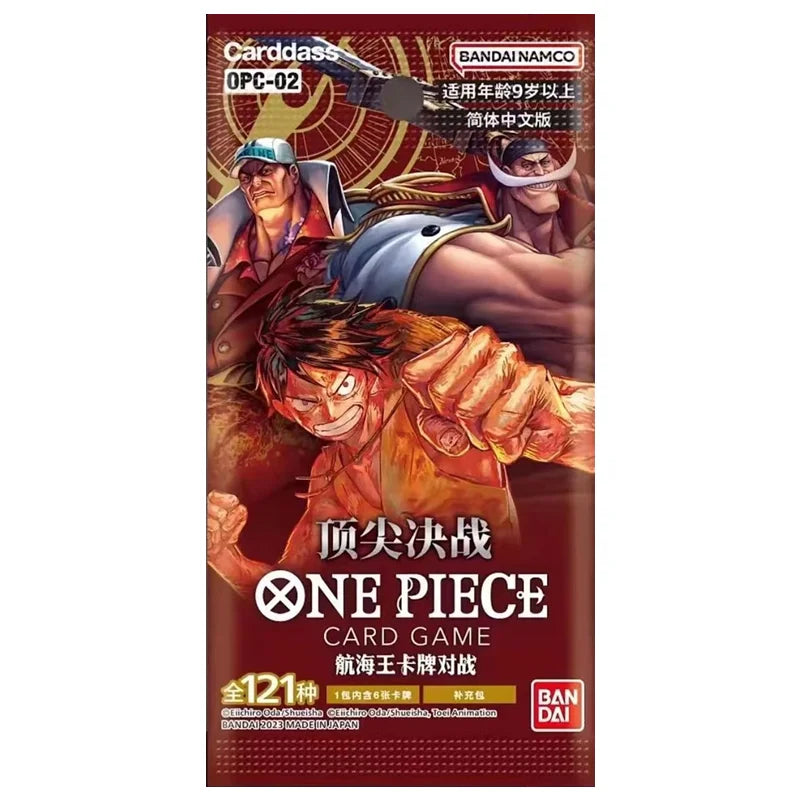 Bandai TCG Original One Piece Game Card OPC-02 Top Chinese Battle Trading card game Children's Collection Toys