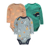 3-5 PCS/LOT Soft Cotton Baby Bodysuits Long Sleeve Newborn Baby Clothing Set Christmas Baby Girls Boys Clothes Infant Jumpsuit