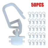 50pcs Curtains Hooks For Volvo, Man, Iveco, Rear Rail Daf106 Gliders Runners Interior Accessories Auto Fastener & Clip