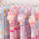 3 pcs/lot Kawaii Sweet Ice Cream Animals Mechanical Gel Pens School Office Writing Supplies Cute Gift Prizes Cute Stationery