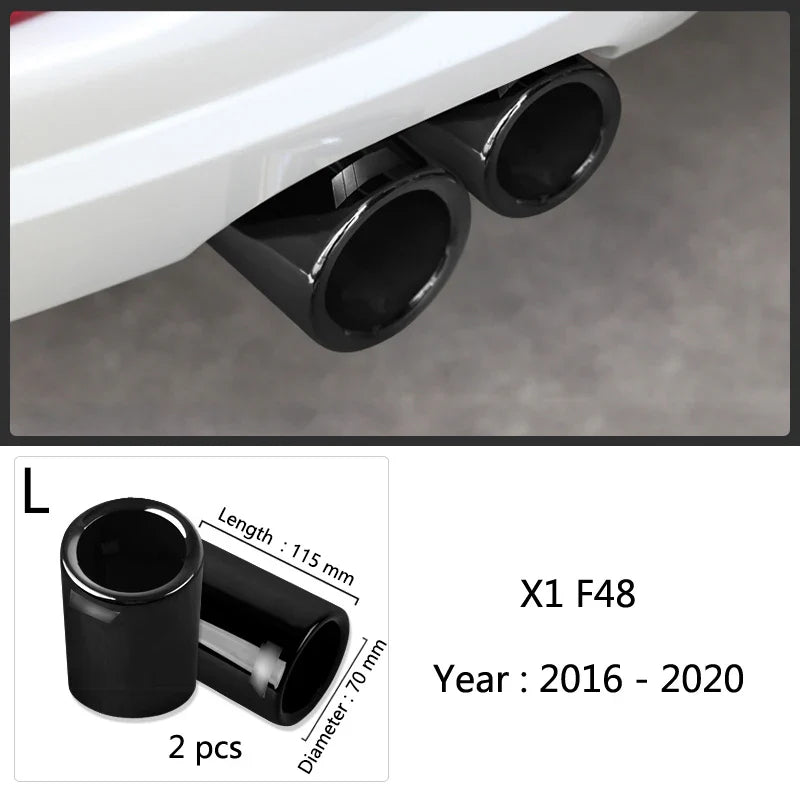 For BMW 1 2 3 4 5 Series X1 3GT F20 F22 F30 F32 F34 F36 F10 F48 Car-Styling Rear Exhaust Pipe Cover Trim Frame Auto Accessories