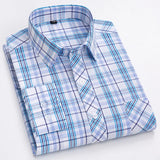 New in shirt 100%cotton long-sleeve shirts for men thin slim fit formal plain shirt plaid designer tops office elegants clothes