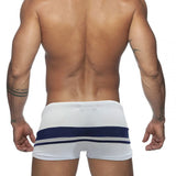 Men's Sexy Swimming Trunks Men's boxer  Swim Shorts Stripe Suit Swimsuit Male Beach Pants Summer Surfing Bathing