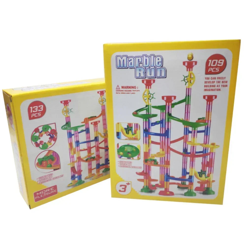 45-232PCS Marble Run Race Building Blocks Track Ball Slide Toys DIY Creativity Constructor Early Educational Toys Children Gift