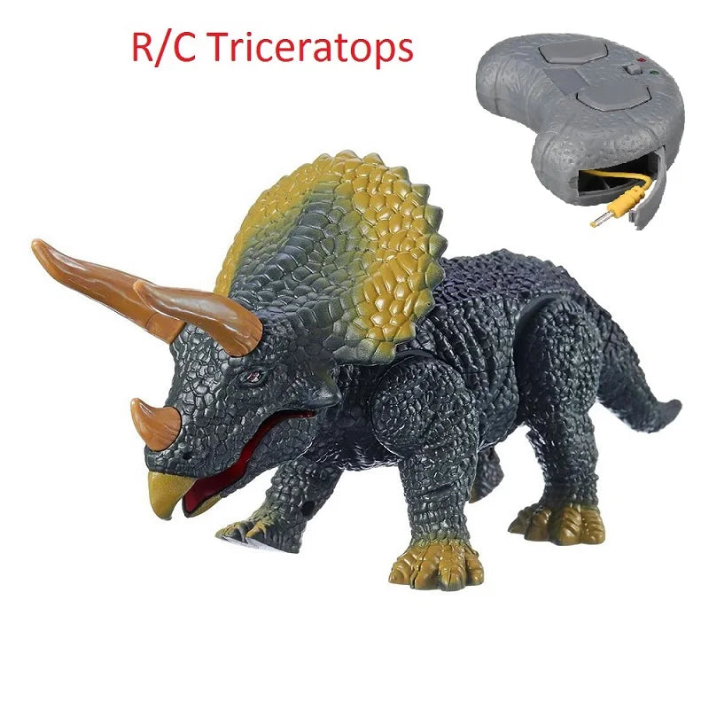 Infrared Remote Control Dinosaur Trick Kid Toy RC Electronic Pet Animal Triceratop Baby Scary Crocodile Robot Mini Frog Scorpion