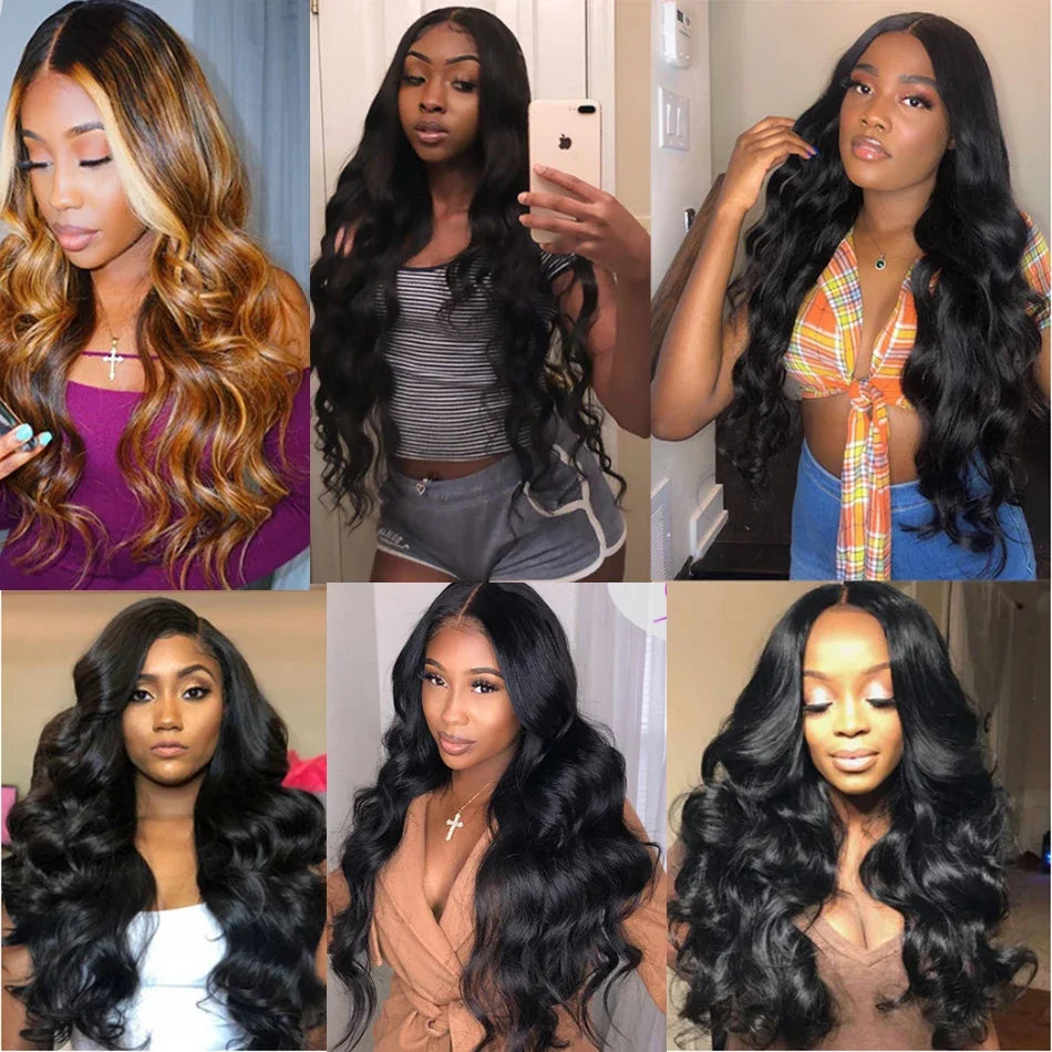 12A Body Wave Bundles With Closure 4x4 Brazilian Human Hair 3 Bundles With Lace Closure 100% Unprocessed Hair Weave Extensions