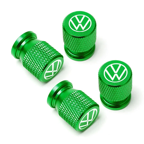 Car Wheel Tire Valve Steering Wheel For Volkswagen Tiguan VW GTI TOURAN GOLF POLO Metal Wheel Tire Valve Caps