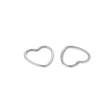 20pcs 12mm Heart Charms Stainless Steel Bracelet Connectors Earrings Findings DIY Jewelry Making Handmade Necklace Accessories