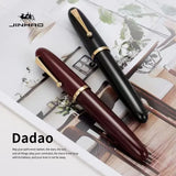 JinHao 9019 Luxury Fountain Pen Luxury Elegant  Acrylic Transparent Spin Pen F M Stationery Office School Supplies Writing Pen