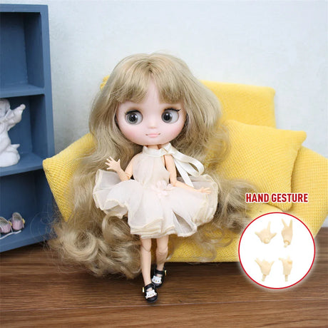 ICY DBS Blyth Middie Doll Joint Body 20CM Customized Doll Nude doll or Full Set Includes Clothes & Shoes DIY Toy Gift for Girls