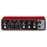 MD22 Recording Sound Card 48V Phantom Power 24-bit/192 KHZ USB Audio Interface with Loopback Monitor for Guitar Recording