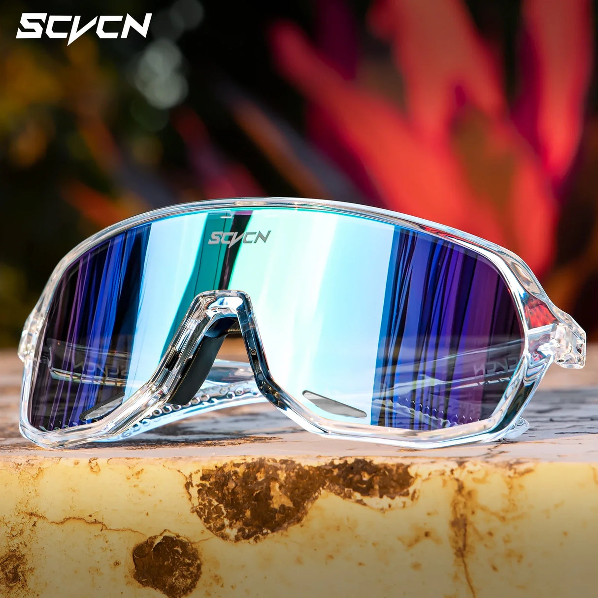 SCVCN-Sunglasses for Men Sport Cycling Glasses Bike Mountain Bicycle Hiking Camping Golf UV400 Protection Glasses Women Baseball