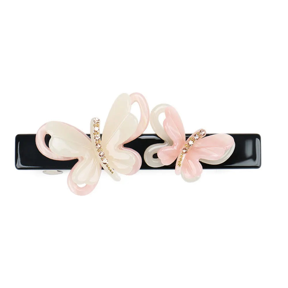 Trendy Butterfly Hair Clip Barrettes for Women Girls Good Rhinestones Hair Jewelry Ornament Accessory for Ponytail Holder