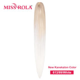 Miss Rola Synthetic 28Inch 100G 2023 New Hair Extension Yaki Straight Jumbo Braiding Hair Pre-Stretched Braid Kanekalon Hair