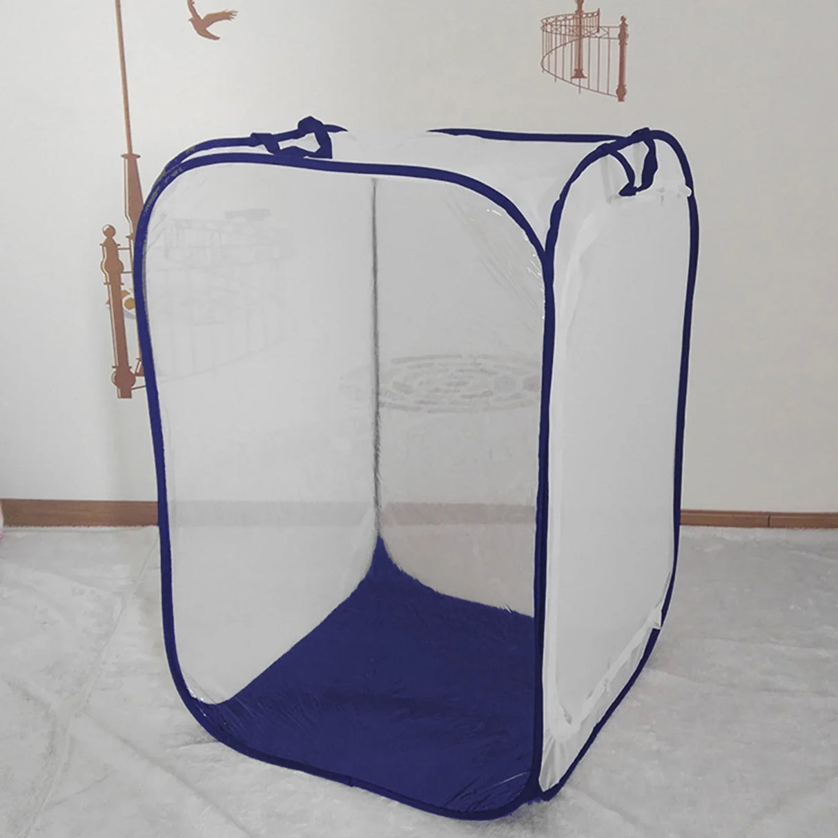 MantisIncubator Insect Cage Habitat Plant Light Transmission Folding Breeding Portable Net Cloth Catcher Trap