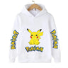 Pokemon Children Costume Spring Boy Hoodie Kids Clothes Funny Pikachu Pokemons Hoodies for Teen Girls 2-12y Baby Boys Sweatshirt