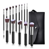 14 PCS Makeup Brushes Set Eye Shadow Foundation Women Cosmetic Brush Eyeshadow Blush Beauty Soft Make Up Blending Tools Bag