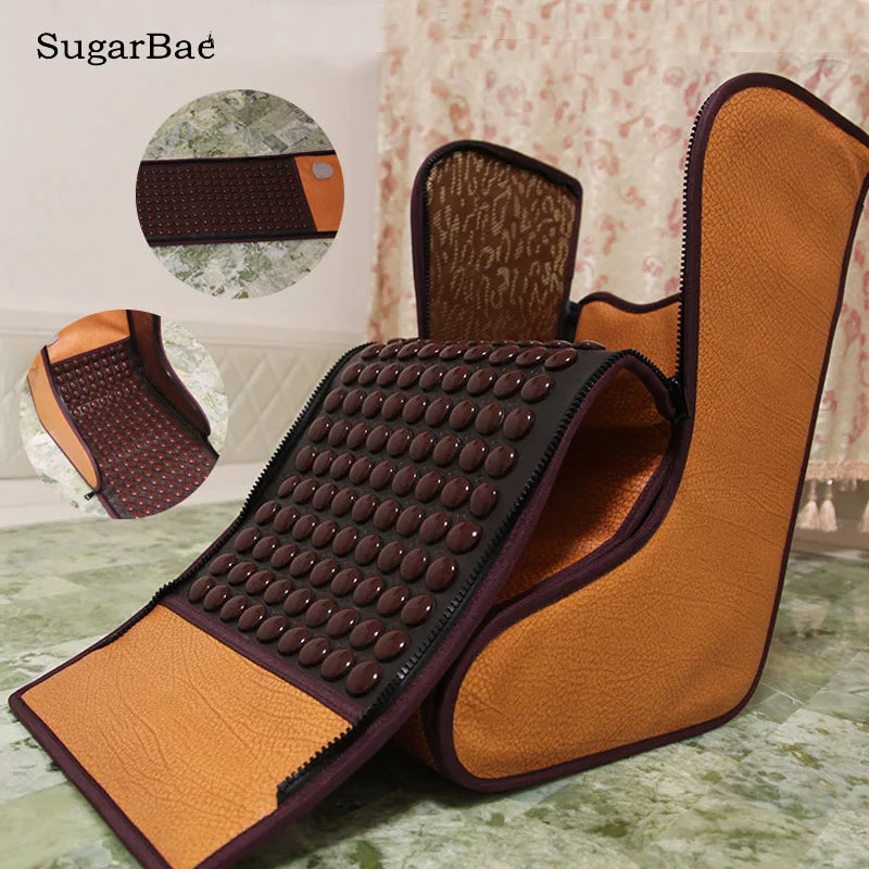 Jade Stone Massage Cushion Thermal Foot Barrel Mattress Soft Tourmaline Infrared Heating Mat Free Shipping