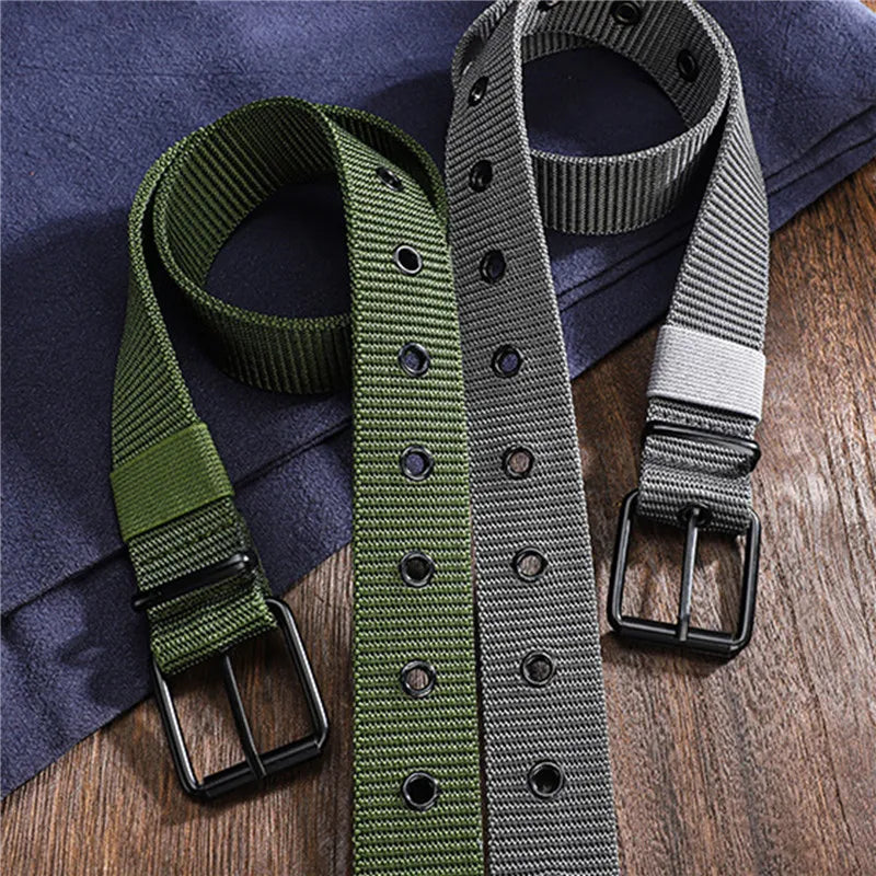 110 120 130 Men Belts Army Military Nylon Webbing Tactical Belt Fashion Casual Designer Unisex Belts High Quality Sports Strap